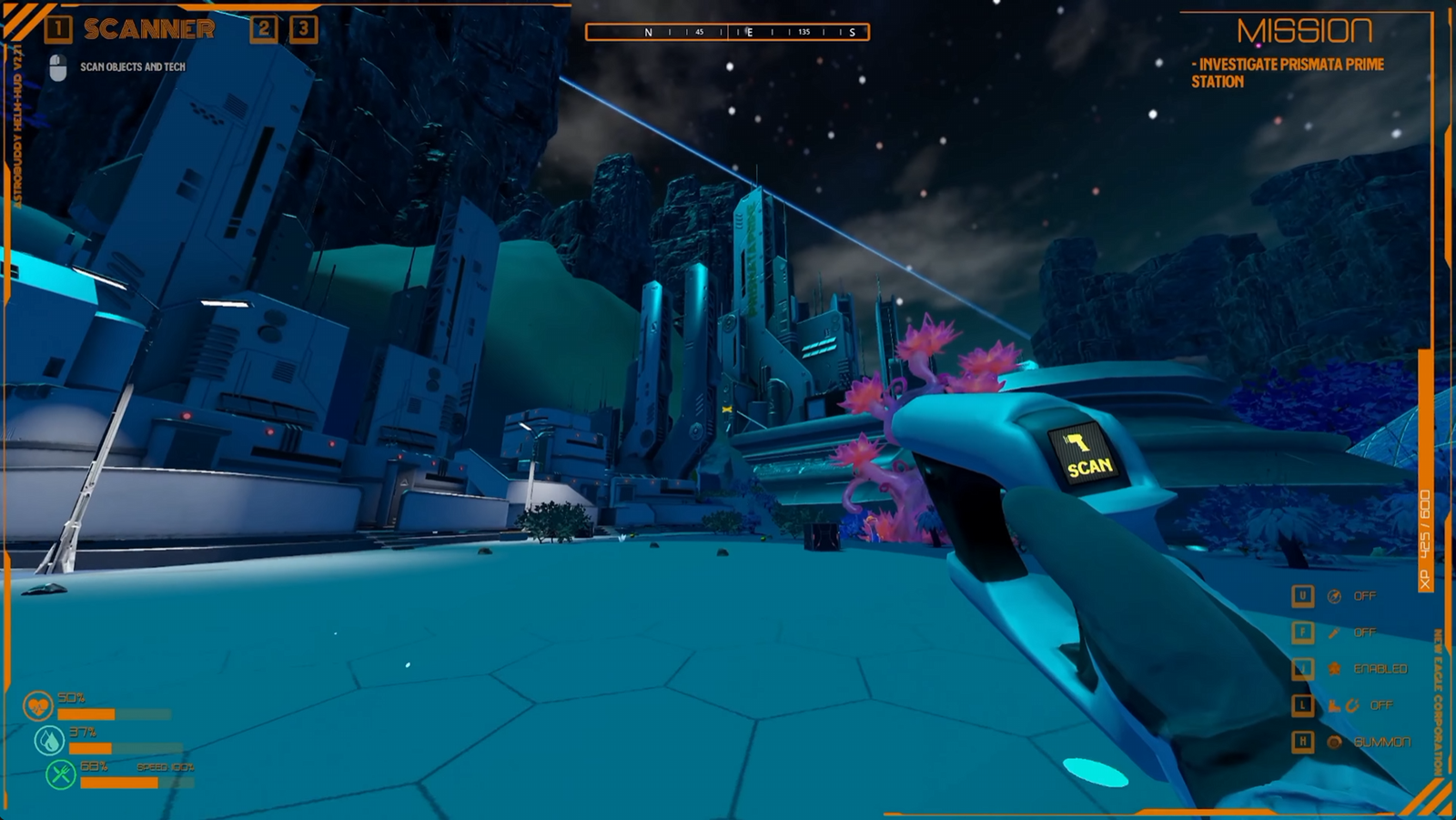 Screenshot from Asynchronauts video game for PC.